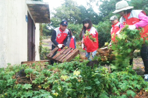 비씨카드, 제주센터 태풍피해 농구 복구지원활동