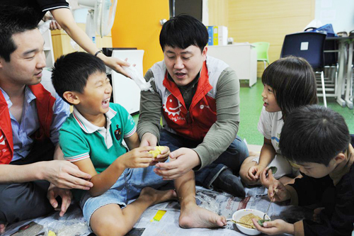 관악지역아동복지센터와 함께 명절음식 만들기