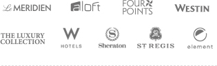 MERIDIEN, aloft, FOUR POINTS, WESTIN, THE LUXURY COLLECTION, W HOTEL, Sheration, ST REGIS, element