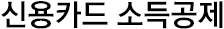 신용카드 소득공제