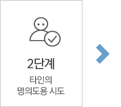 STEP 02 타인의 명의도용 시도